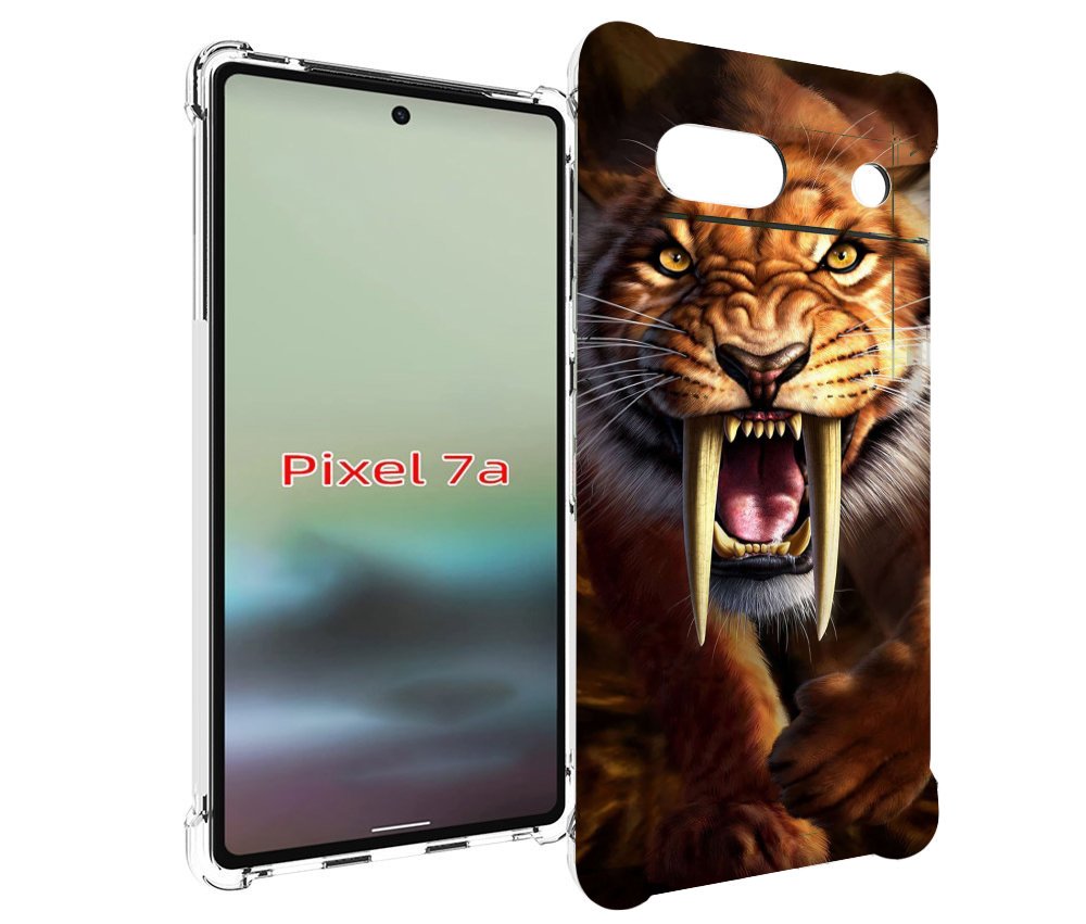 

Чехол MyPads саблезубый злой тигр для Google Pixel 7A, Tocco