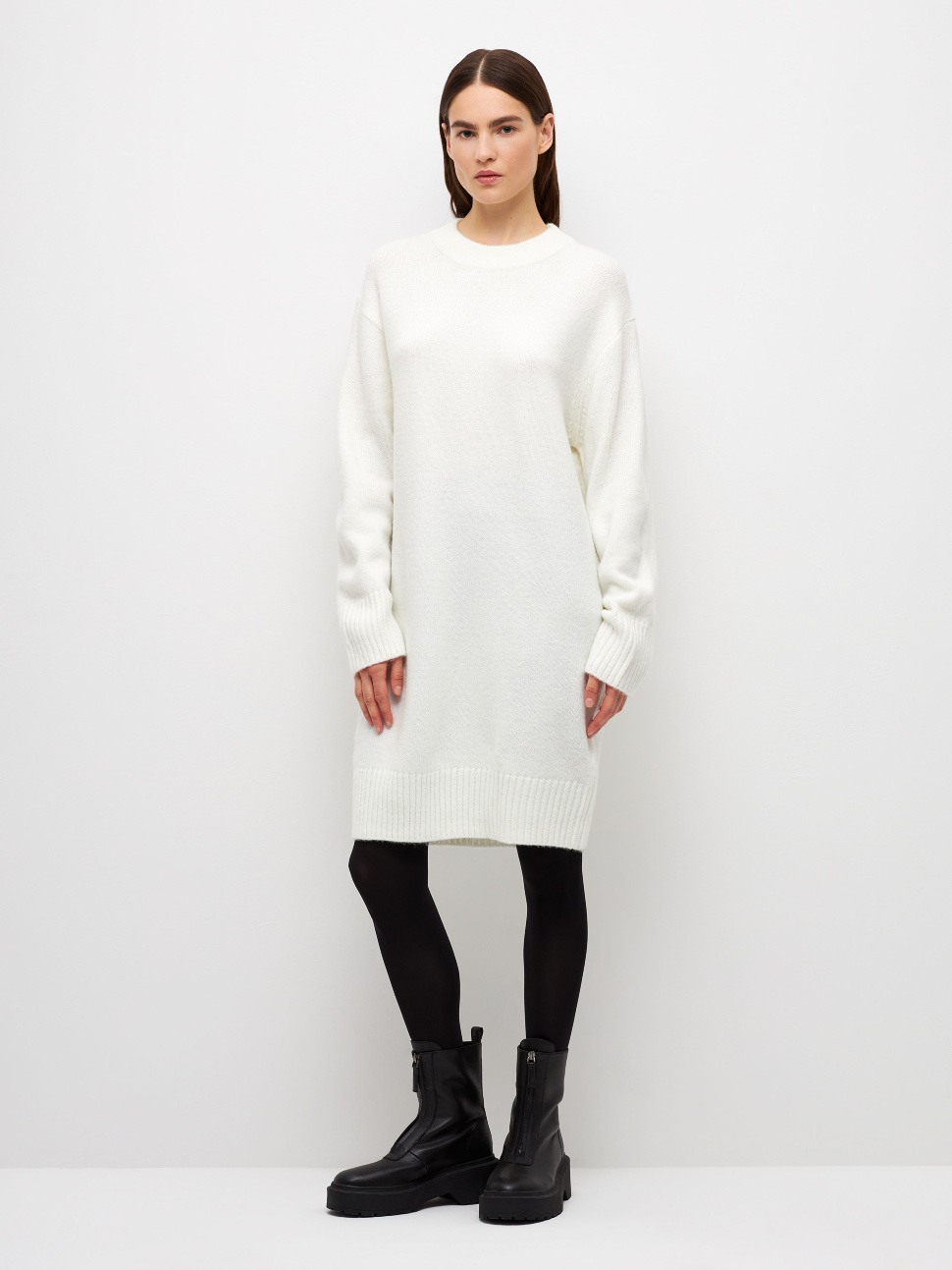 

Платье женское Sela Moms 2810010711 белое XL, 2810010711