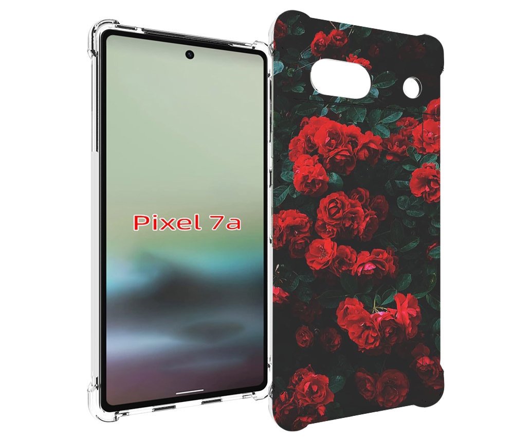 

Чехол MyPads розы-в-листьях для Google Pixel 7A, Tocco