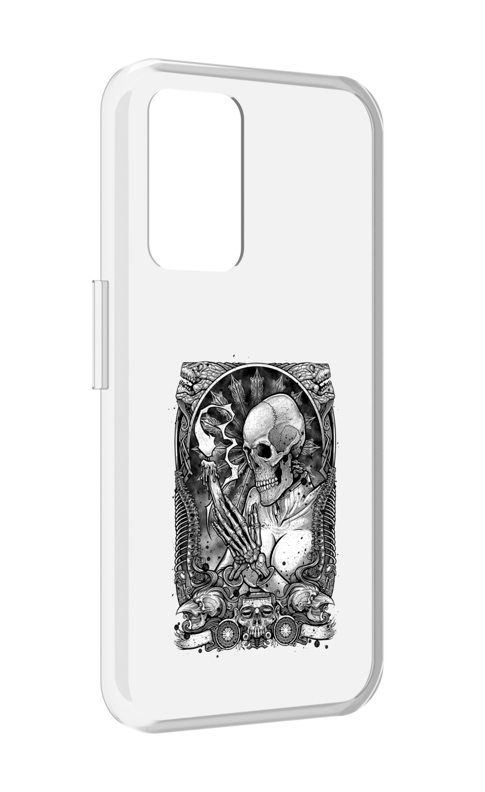 

Чехол MyPads девушка скелет для Realme GT Neo3T, Прозрачный, Tocco