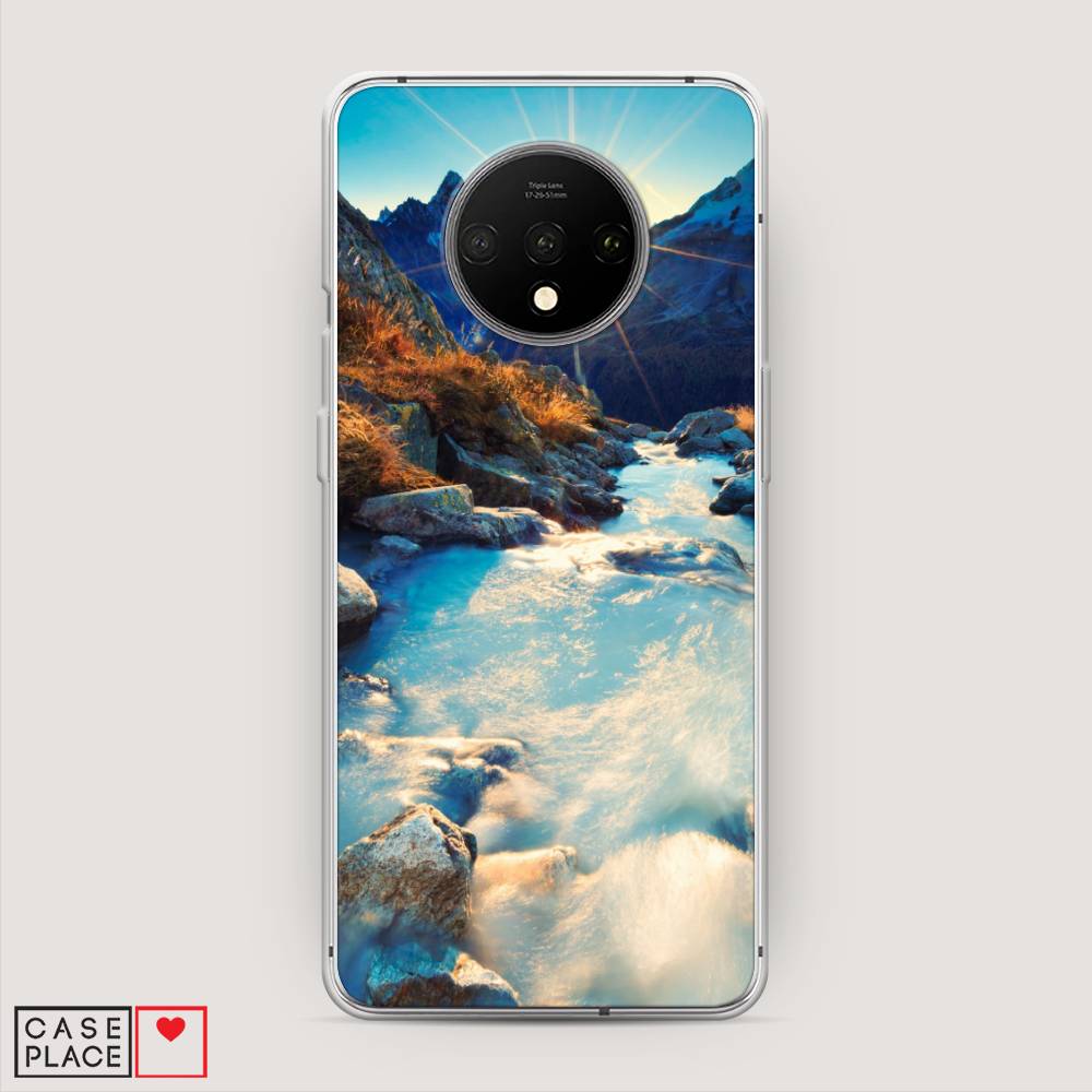 

Чехол Awog на OnePlus 7T / ВанПлас 7T "Восход 7", Коричневый;белый;голубой, 150950-4