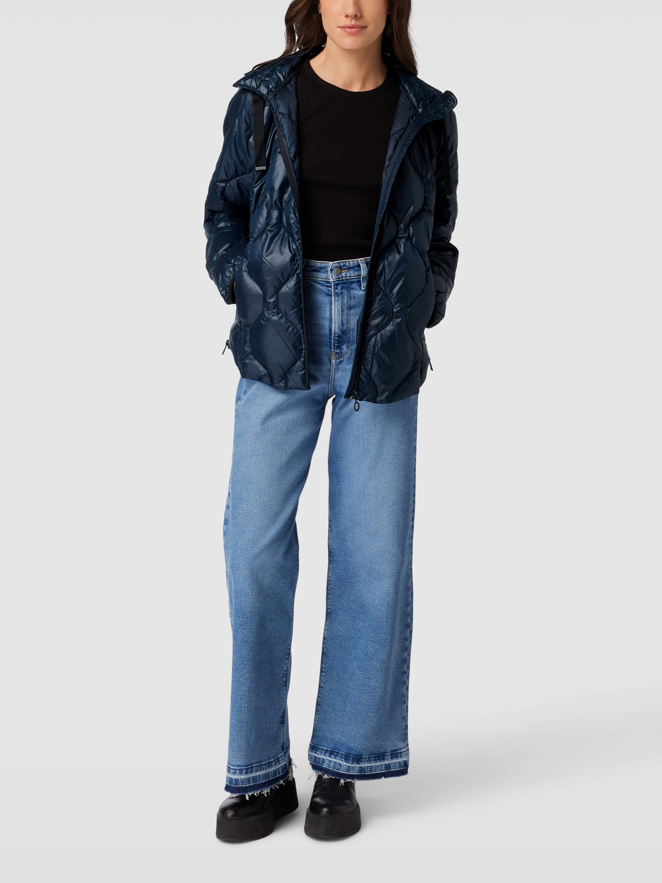 

Куртка женская Esprit 1741486100 синяя XS доставка из-за рубежа, Синий, 1741486100
