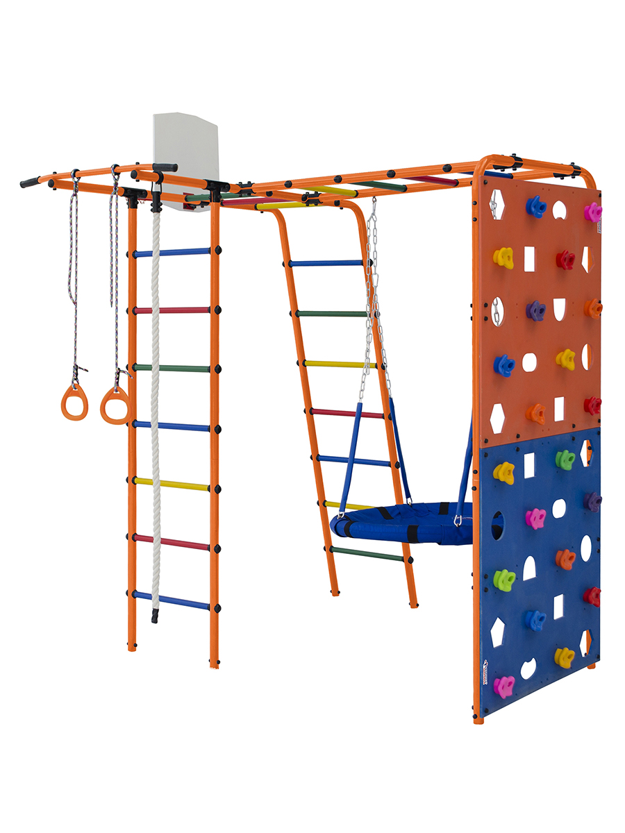 

Уличный спортивный комплекс Maksi kids Street 2 оранжевый-радуга, Street 2