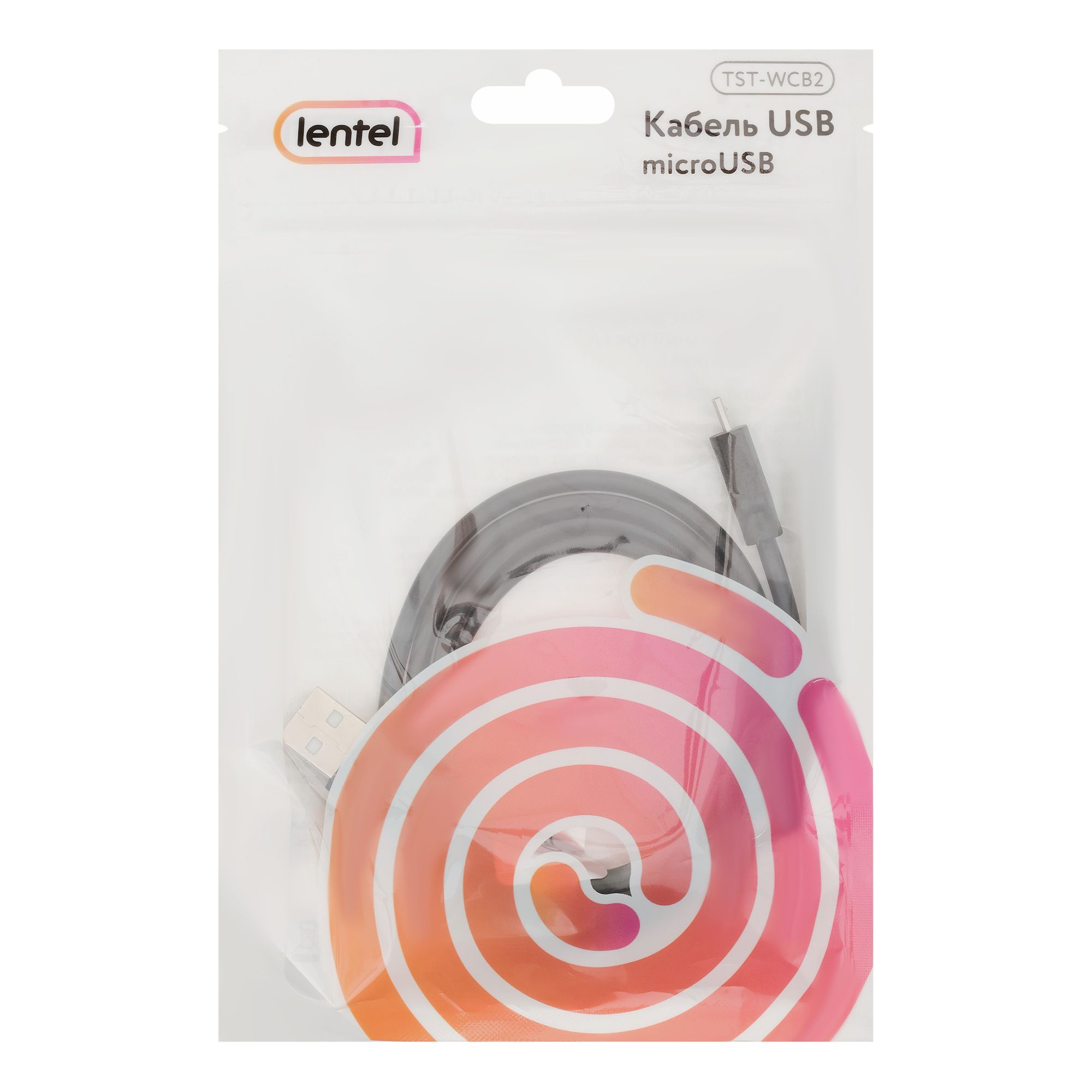 

Кабель для зарядки Lentel USB А - micro USB 0,95 м в ассортименте (цвет по наличию)