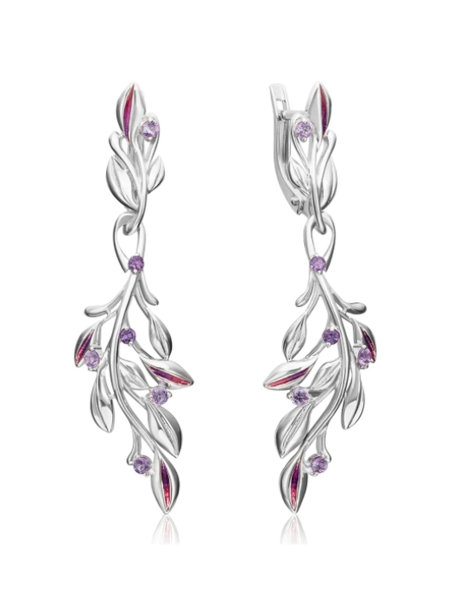 

Серьги из серебра с аметистом PLATINA jewelry 02-4738-00-203-0200-68, 02-4738-00-203-0200-68