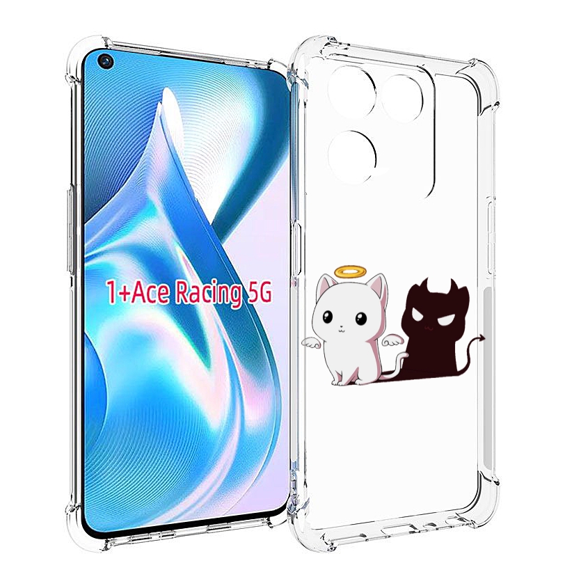 

Чехол MyPads котик-с-злой-тенью для OnePlus Ace Racing, Прозрачный, Tocco