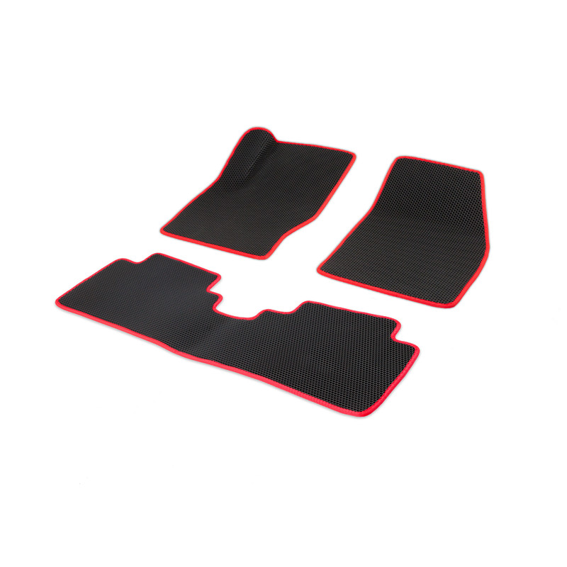 

Комплект ковриков в салон с 3D лапкой ЭВА CellMat Хавал F7 I, черный-красный, F7