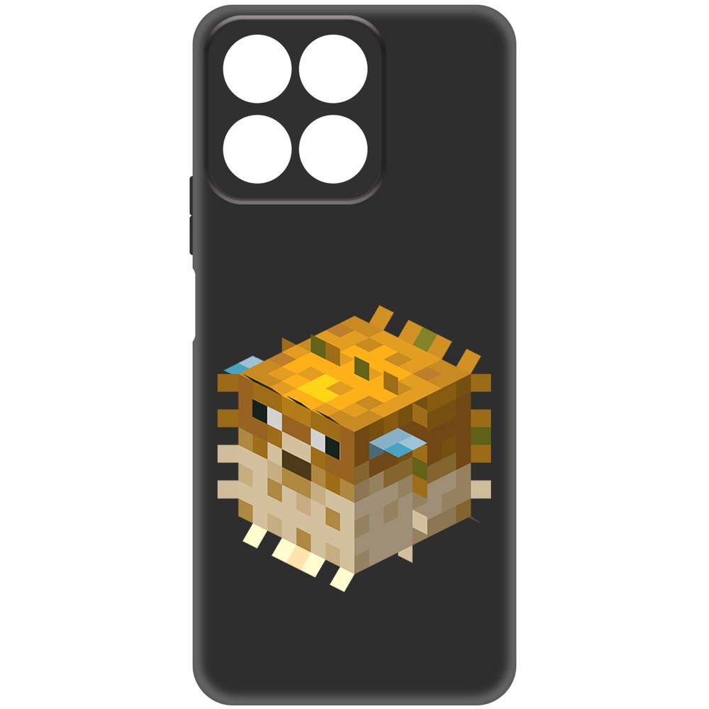 

Чехол-накладка Krutoff Soft Case Minecraft-Иглобрюх для Honor X7c черный