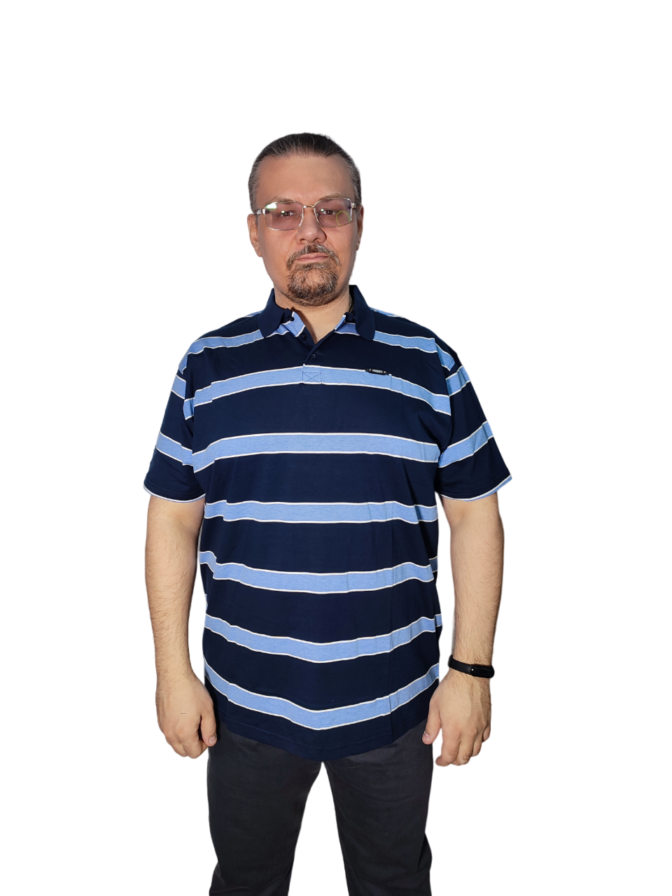 Футболка мужская Polo Pepe 158991 синяя 3XL