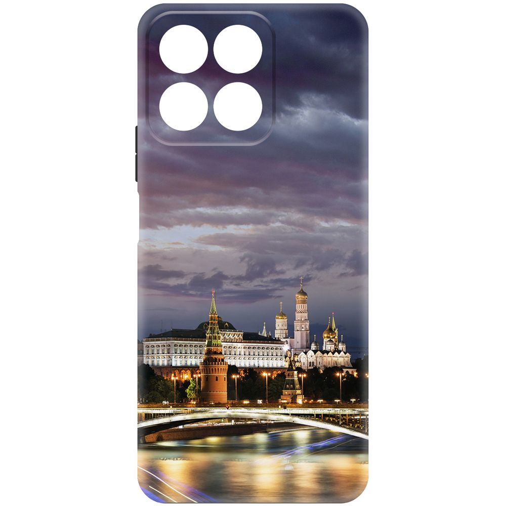 

Чехол-накладка Krutoff Soft Case Россия, Московский Кремль для Honor X7c черный