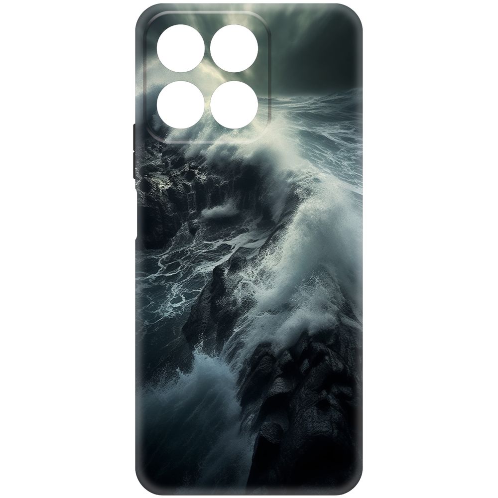 

Чехол-накладка Krutoff Soft Case Шторм для Honor X7c черный