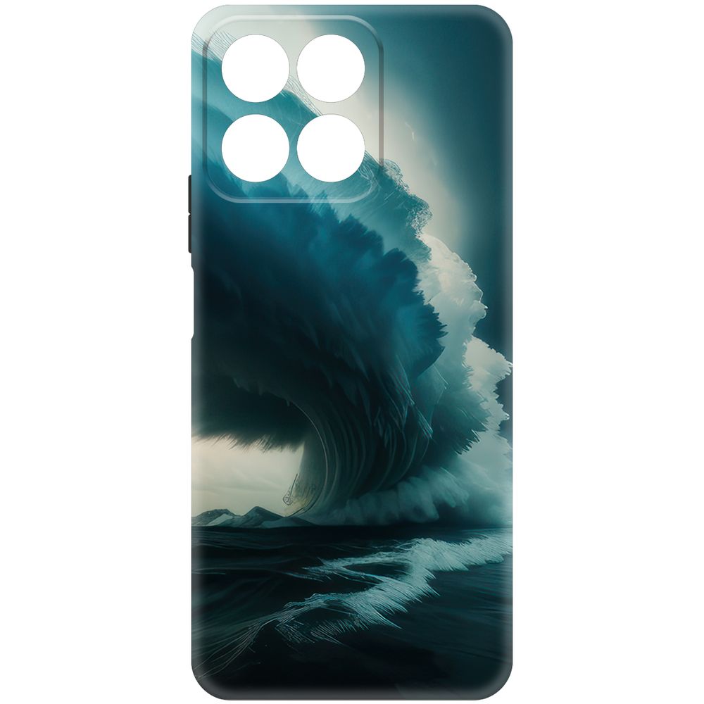 

Чехол-накладка Krutoff Soft Case Торнадо для Honor X7c черный