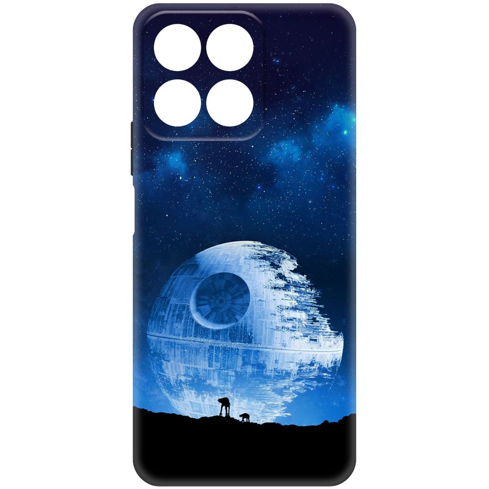 

Чехол-накладка Krutoff Soft Case Звездные Войны. Звезда смерти для Honor X7c черный