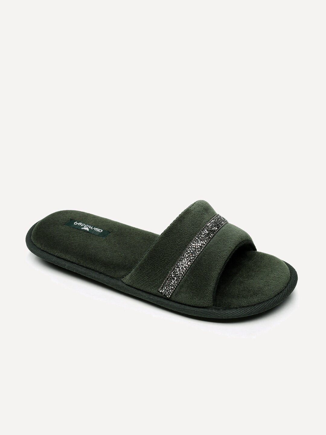 фото Тапочки женские pettimelo r-809 зеленые 40.5 ru