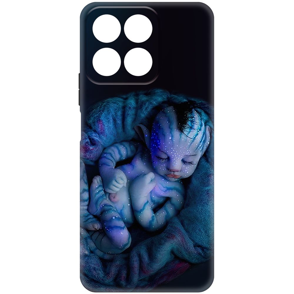 

Чехол-накладка Krutoff Soft Case Аватар - Малышка для Honor X7c черный