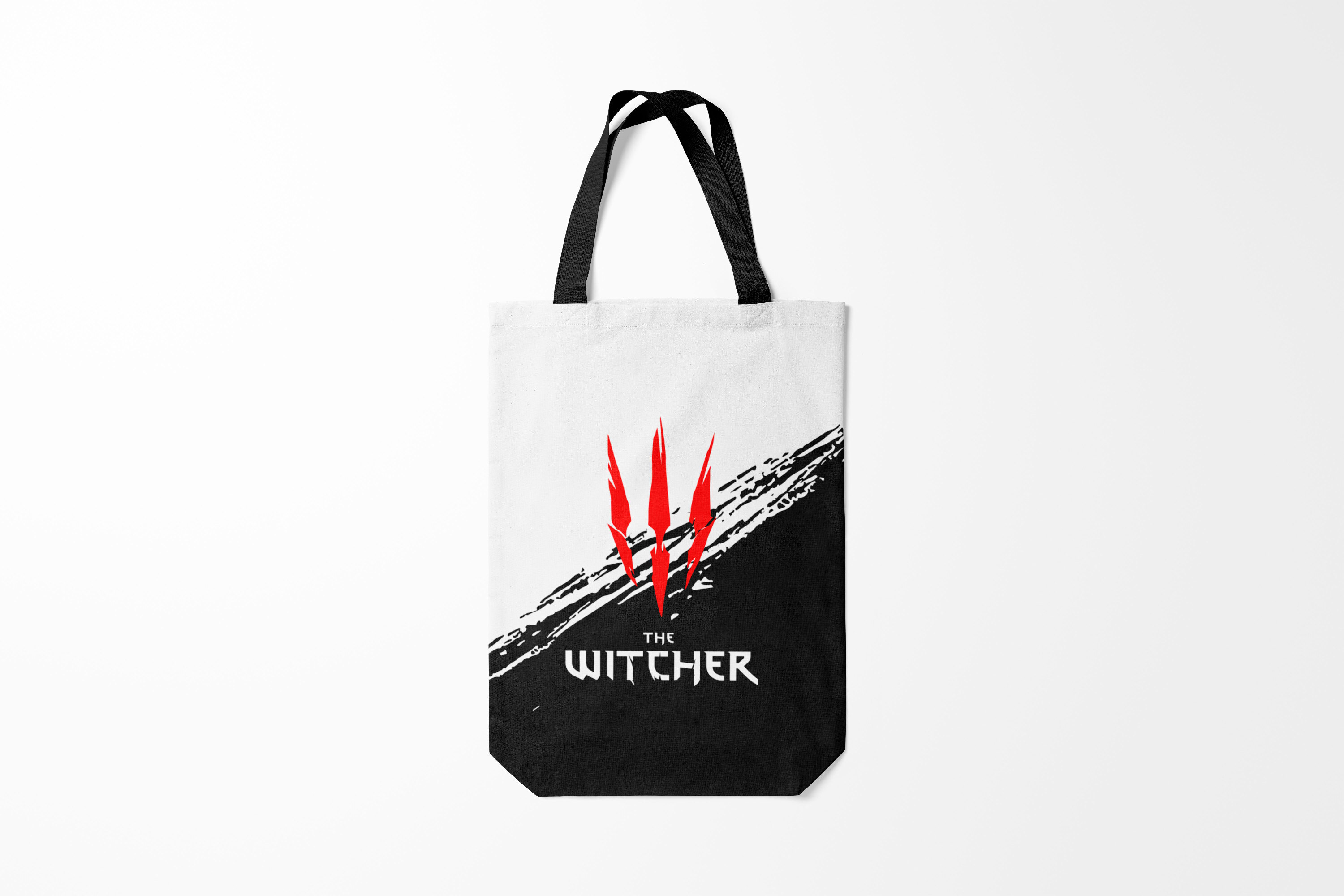 

Сумка шoппер унисекс Burnettie Ведьмак The Witcher., белый; черный, Ведьмак The Witcher.