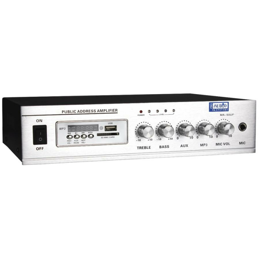 

Усилитель трансляционный вольтовый ProAudio MA-50UF, MA-50UF