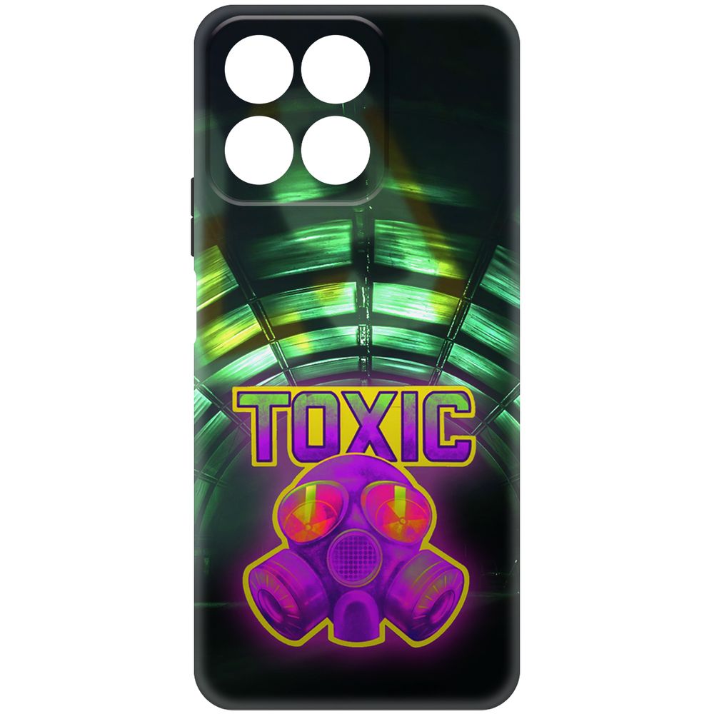 

Чехол-накладка Krutoff Soft Case Cтандофф 2 (Standoff 2) - Стикер Toxic для Honor X7c, Черный