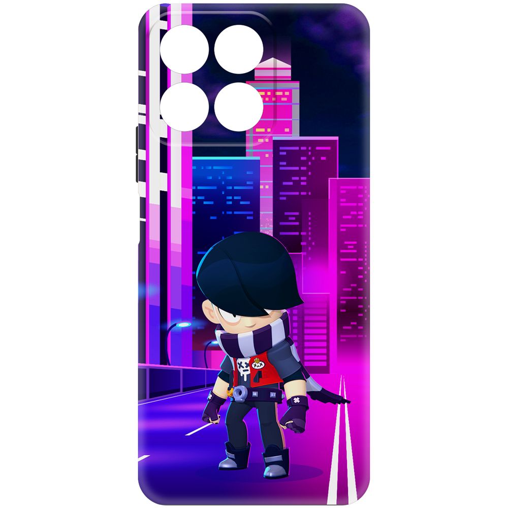 

Чехол-накладка Krutoff Soft Case Brawl Stars - Эдгар для Honor X7c черный