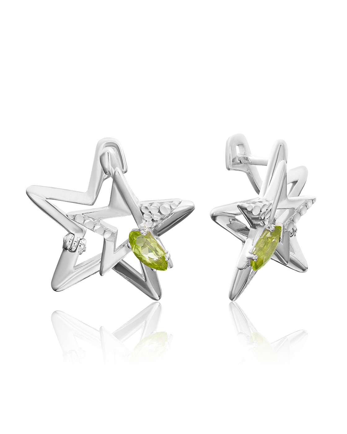 

Серьги из серебра с хризолитом PLATINA jewelry 02-4723-00-205-0200-69, 02-4723-00-205-0200-69