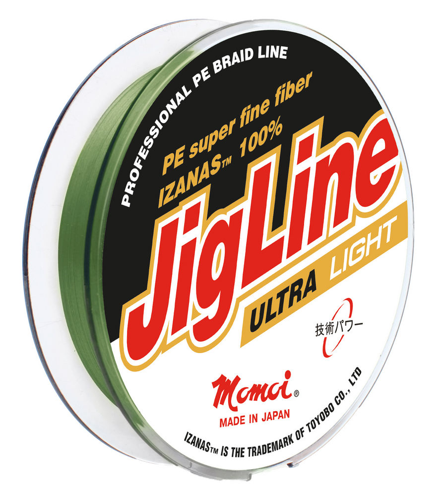 

Леска плетеная Momoi JigLine Ultra Light 0,04 мм, 100 м, 2,4 кг, хаки, Зеленый, JigLine Ultra Light