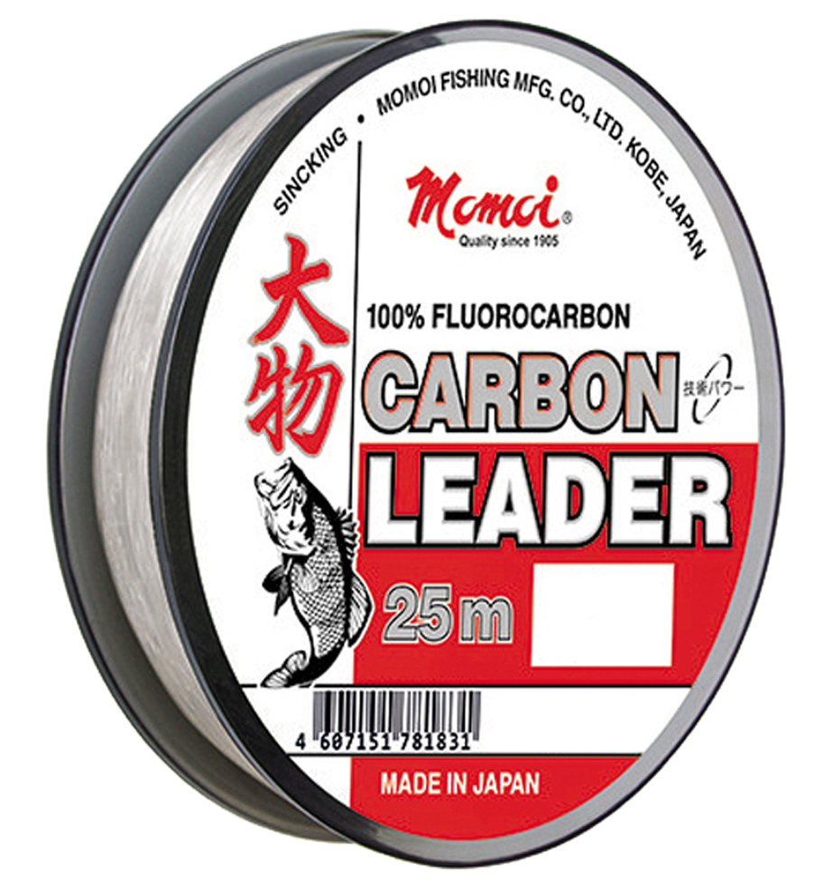 фото Леска carbon leader 0,50 мм, 20.0 кг, 25 м, прозрачная (уп.5 шт) momoi