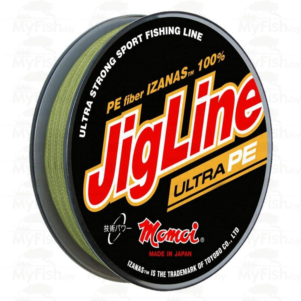 

Леска плетеная Momoi JigLine Ultra PE 0,16 мм, 100 м, 12 кг, хаки, Зеленый, JigLine Ultra PE