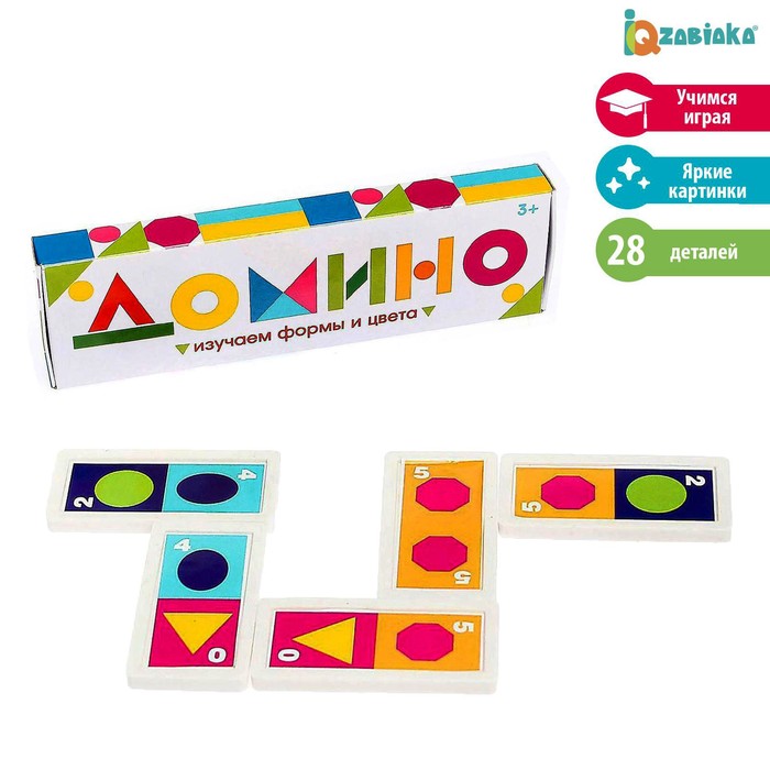 

Домино IQ-ZABIAKA Изучаем цвета и формы, пластик
