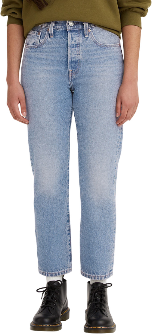 Джинсы женские Levi's Women 501 Crop Jeans голубые 31/28