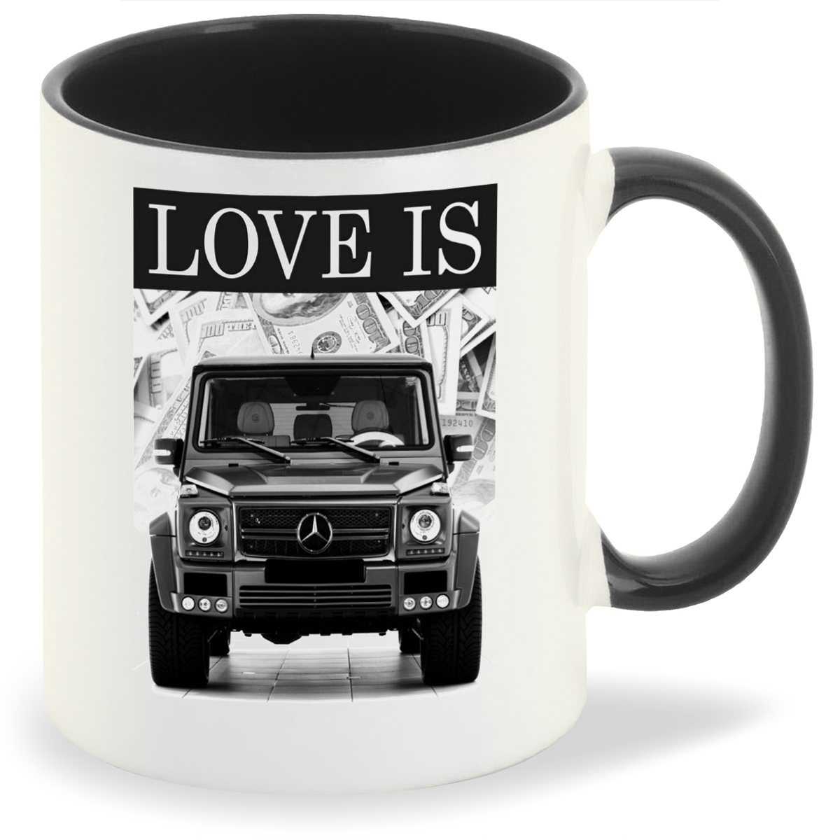 

Кружка CoolPodarok Love is Гелентваген Мерседес