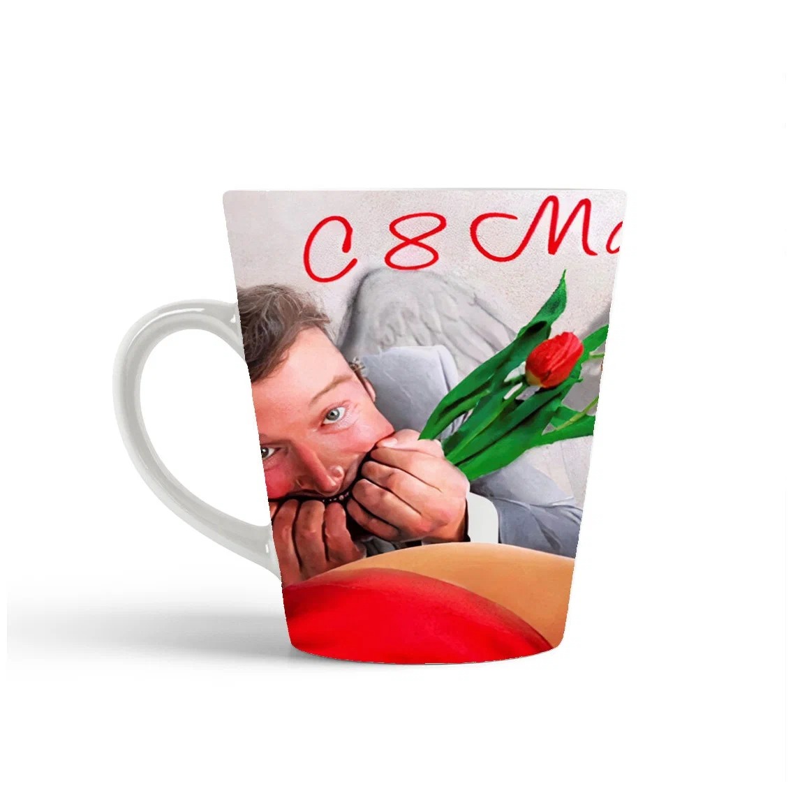 

Кружка CoolPodarok C 8 марта (Мужчина в ногах )