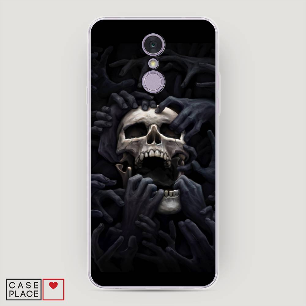 

Чехол Awog на LG Q7 (Plus, Alpha) "Череп 29", Черный;серый, 83550-9