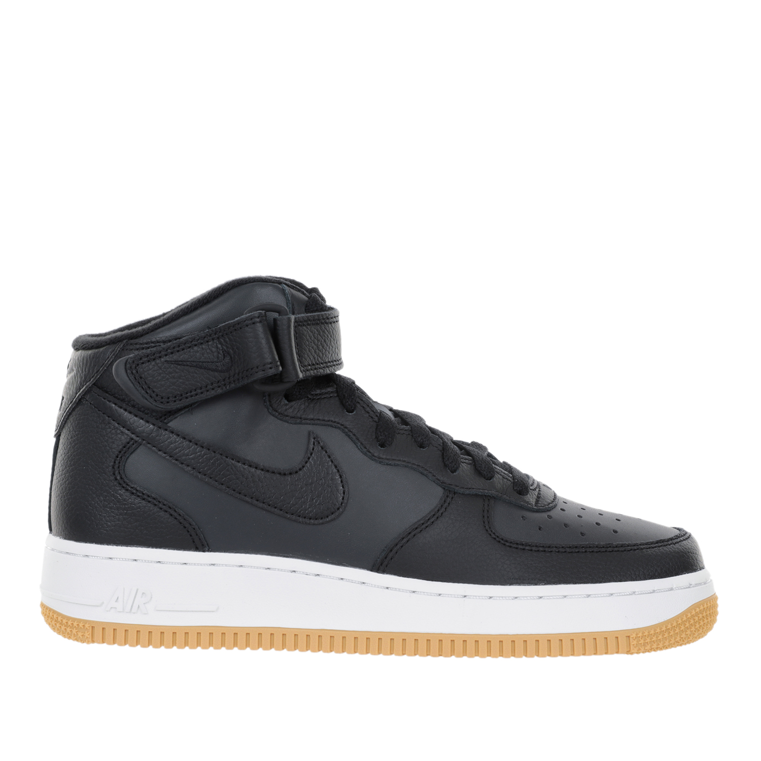 

Кеды мужские Nike Air Force 1 Mid черные 12 US, Черный, Air Force 1 Mid