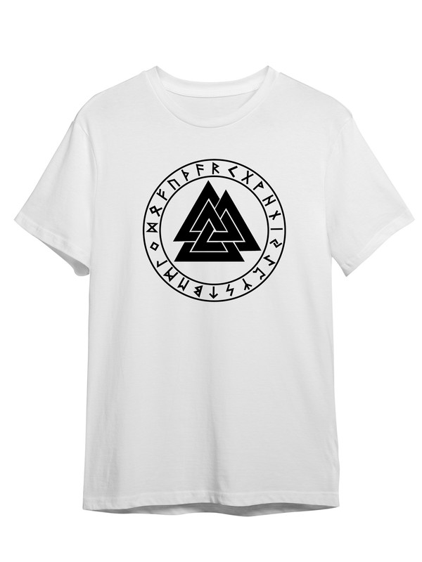 

Футболка унисекс СувенирShop Логотип "Скандинавия / Мифология" 2 белая 2XL (52-54), Белый, Логотип "Скандинавия / Мифология" 2