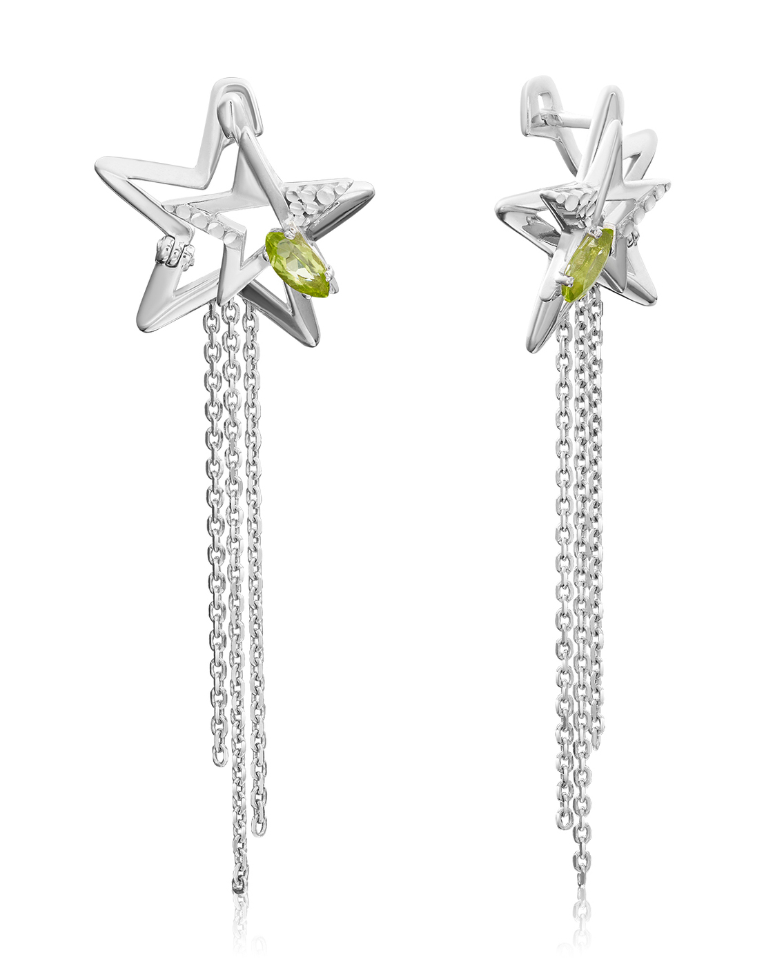 

Серьги из серебра с хризолитом PLATINA jewelry 02-4722-00-205-0200-69, 02-4722-00-205-0200-69