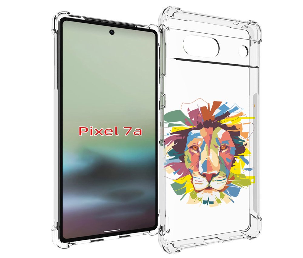 

Чехол MyPads разноцветный-лев детский для Google Pixel 7A, Tocco