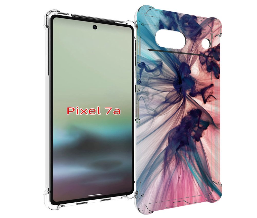 

Чехол MyPads разноцветный дым для Google Pixel 7A, Tocco