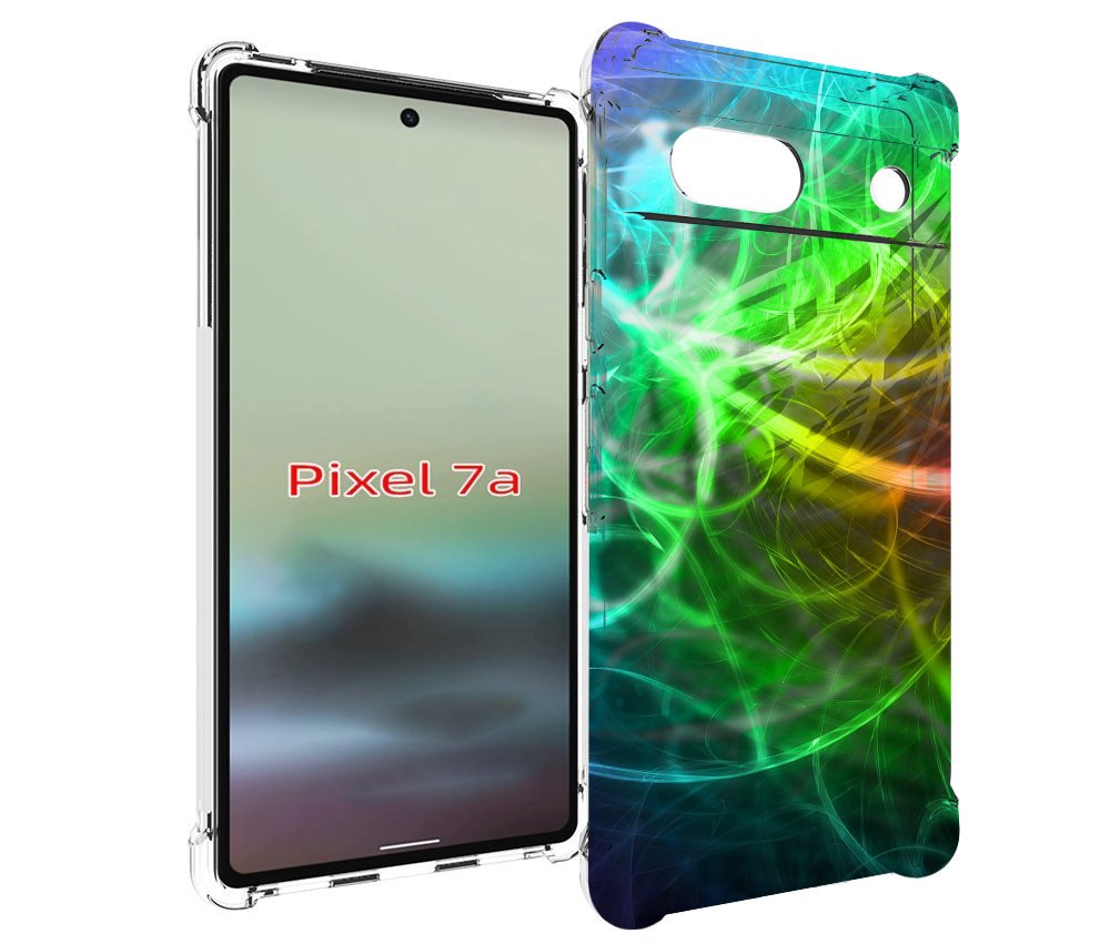 

Чехол MyPads разноцветная-абстракция-линиями для Google Pixel 7A, Tocco
