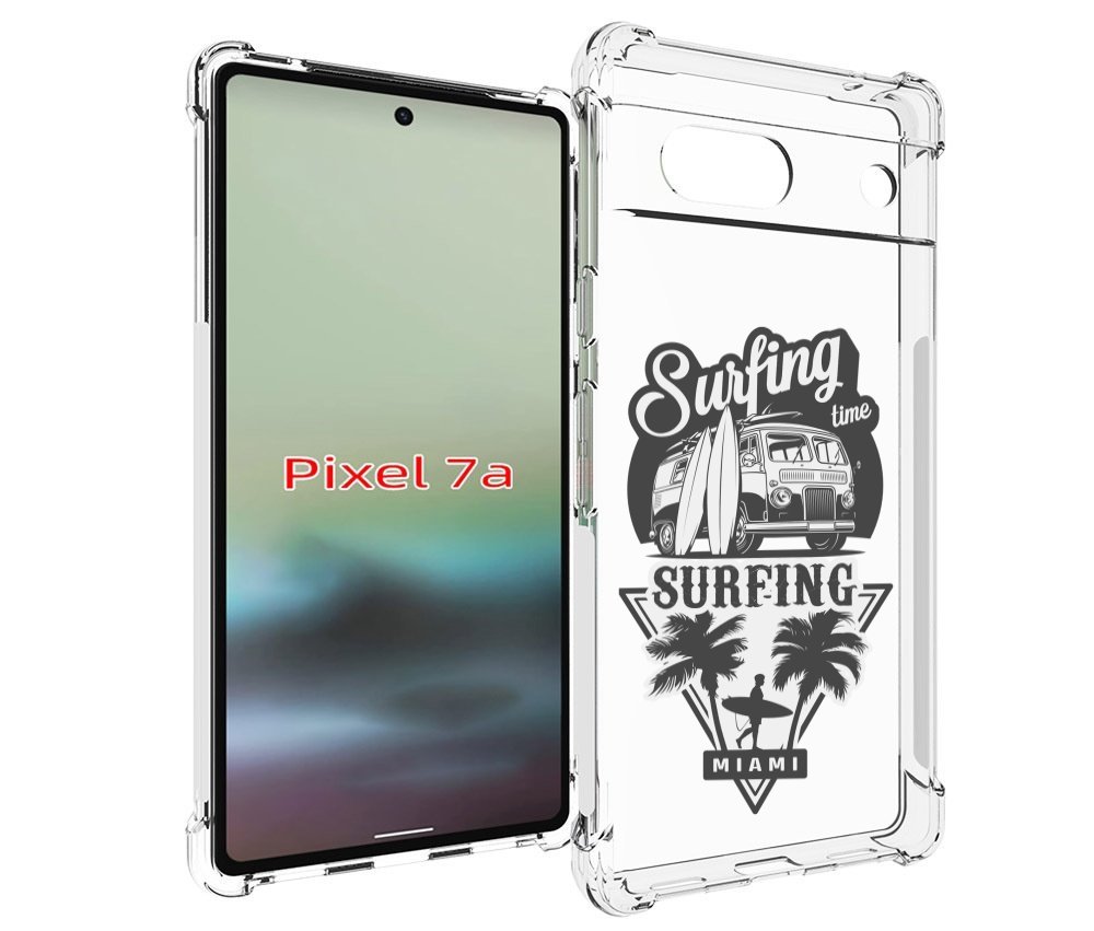 

Чехол MyPads путешествие-на-фургочике для Google Pixel 7A, Tocco
