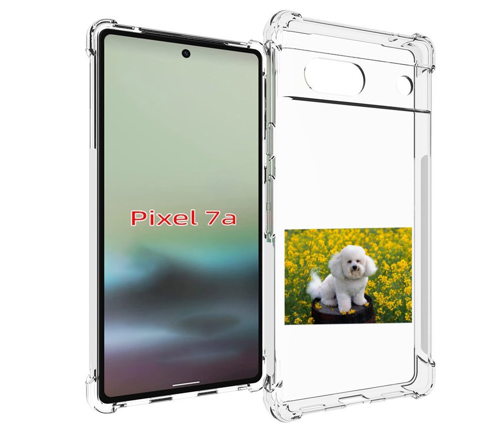 

Чехол MyPads пудель белый для Google Pixel 7A, Tocco