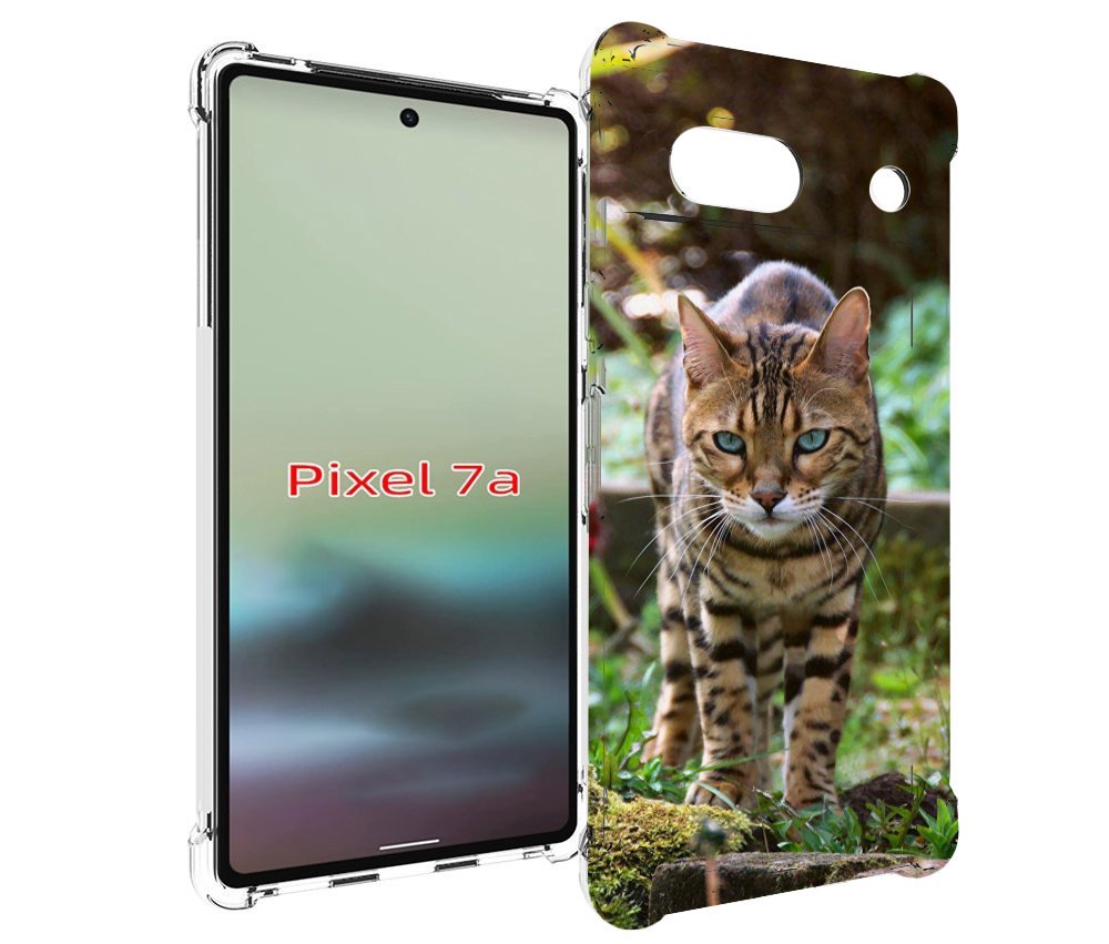 

Чехол MyPads порода кошка бенгальская для Google Pixel 7A, Tocco