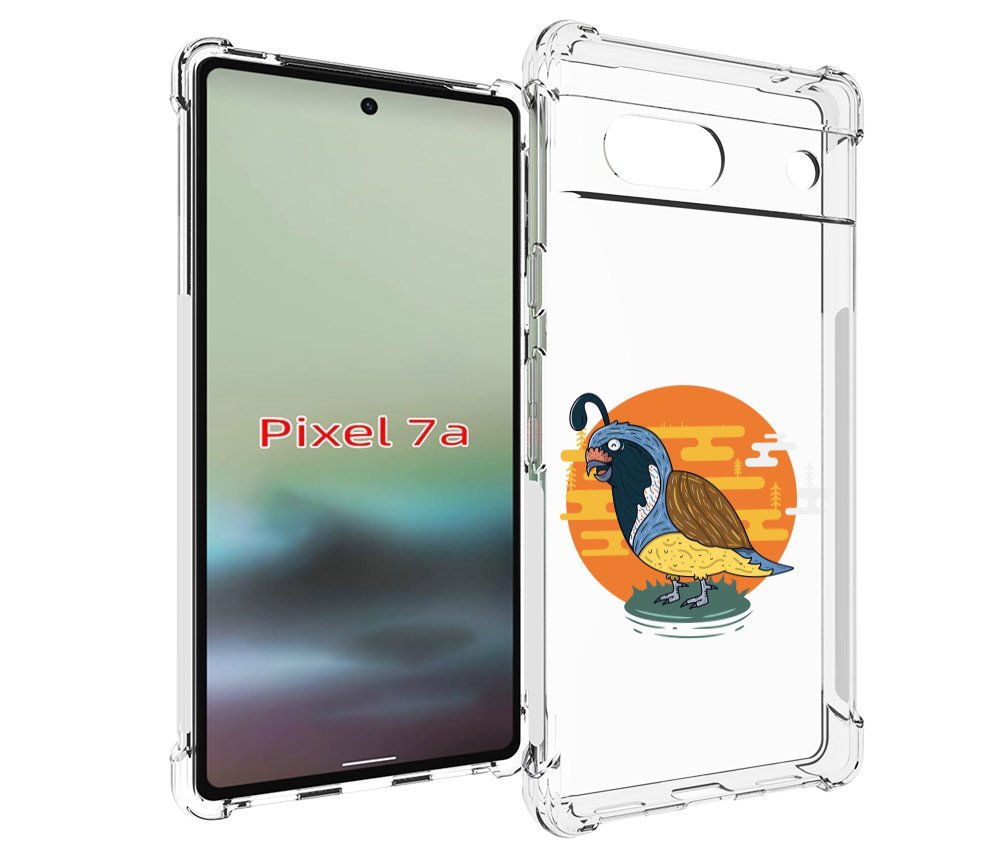 

Чехол MyPads попугай-на-острове для Google Pixel 7A, Tocco
