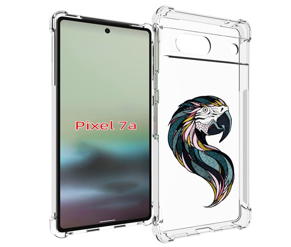 

Чехол MyPads полупопугай для Google Pixel 7A, Tocco