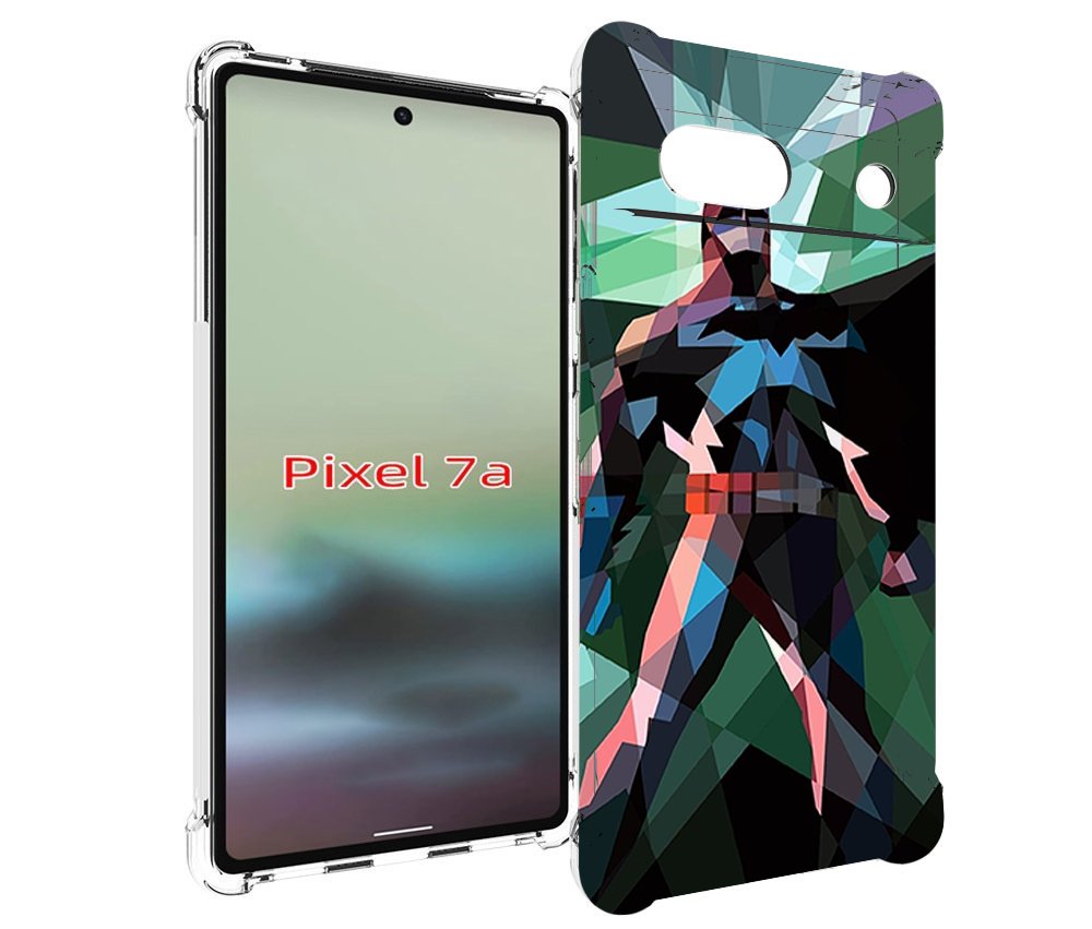 

Чехол MyPads полигональный-бэтмен-арт для Google Pixel 7A, Tocco