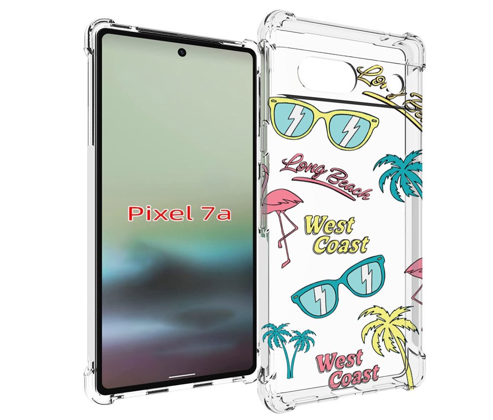

Чехол MyPads пляжные-декорации для Google Pixel 7A, Tocco