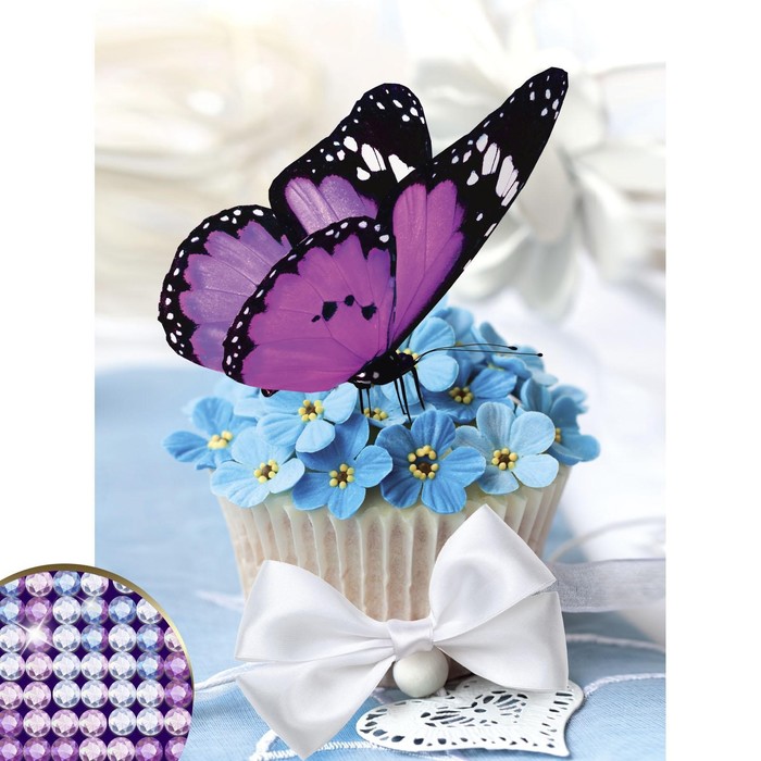 

Алмазная мозаика с частичным заполнением Незабудки 30х40 см, холст, емкость