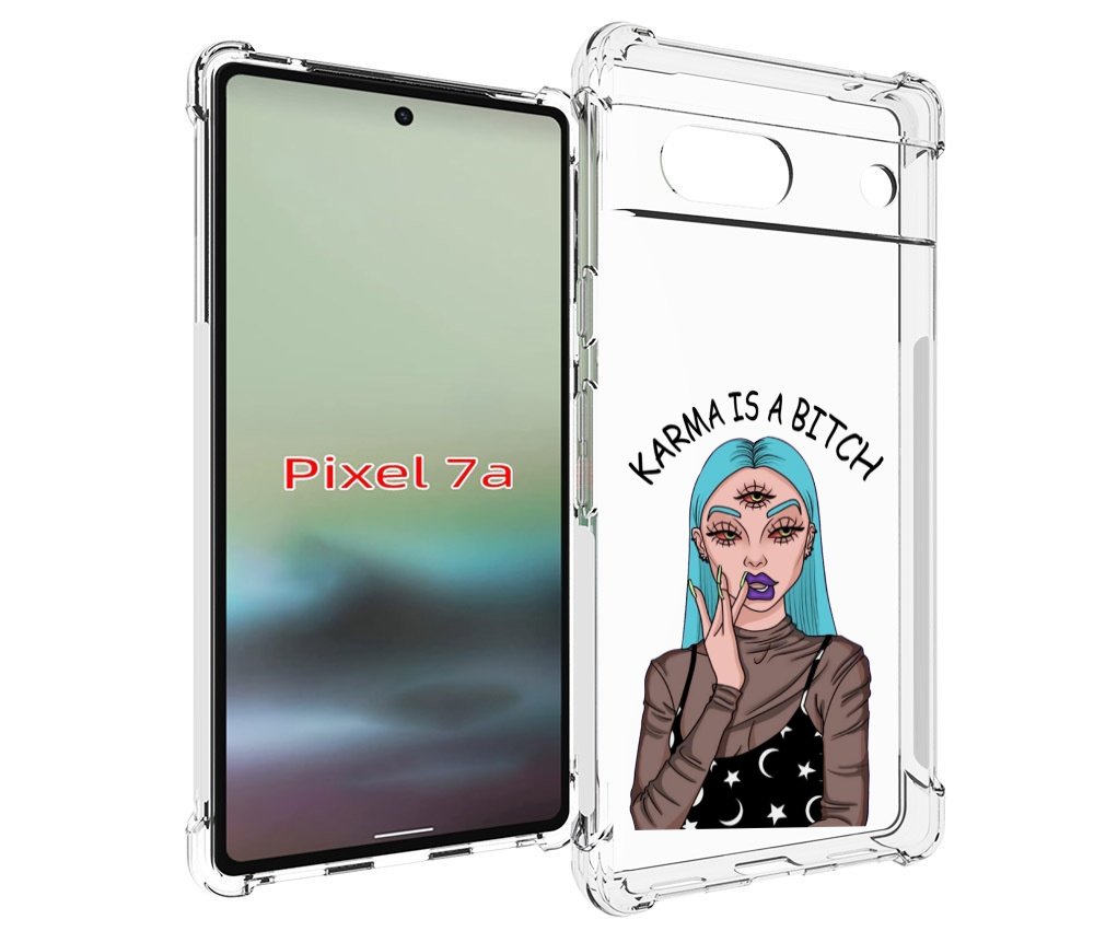 

Чехол MyPads плохая-карма женский для Google Pixel 7A, Tocco