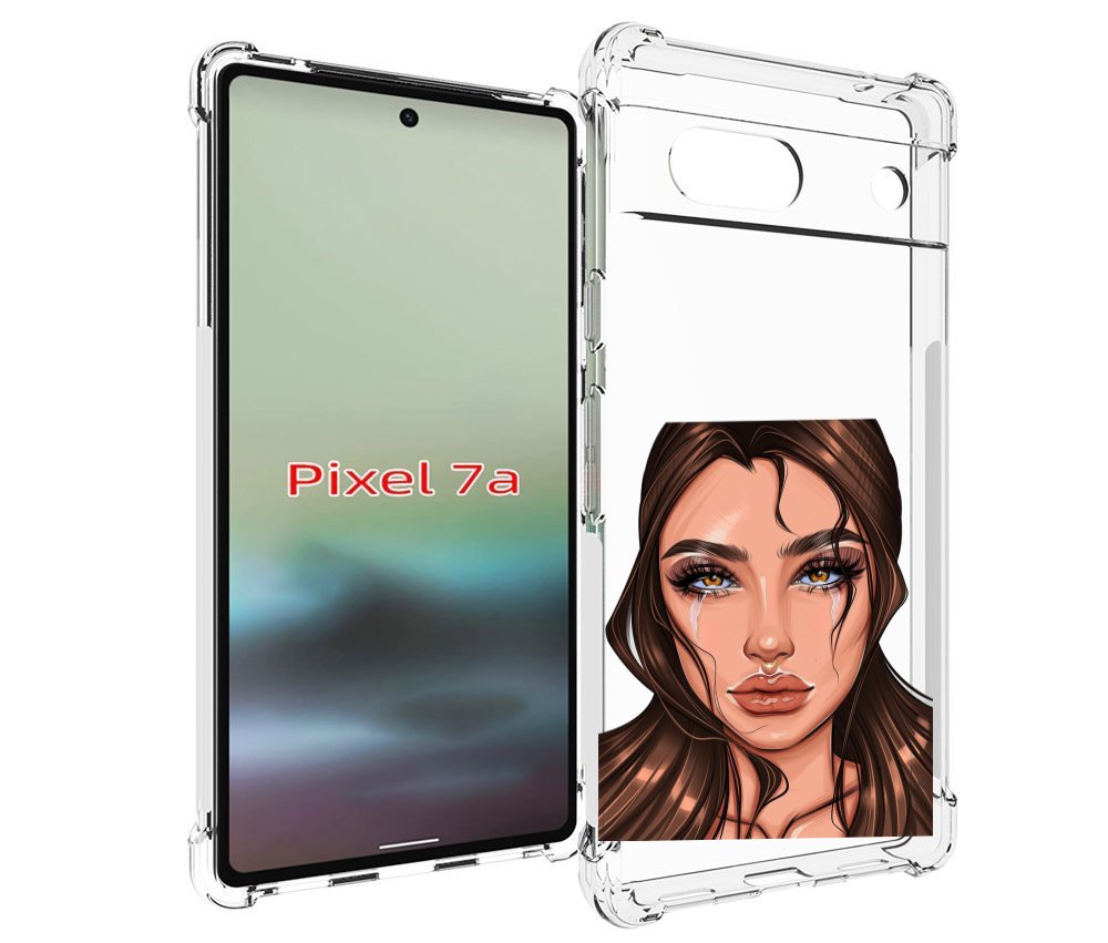 

Чехол MyPads плачущая-девушка женский для Google Pixel 7A, Tocco