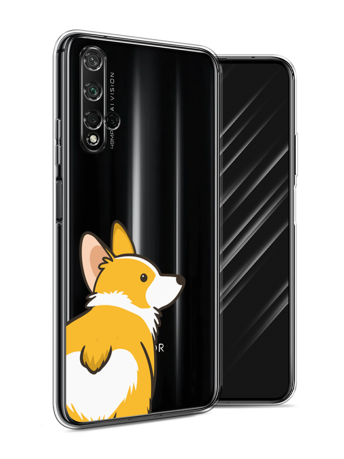 

Чехол Awog на Honor 20 "Корги следуй за мной", Желтый;бежевый;белый, 69550-2