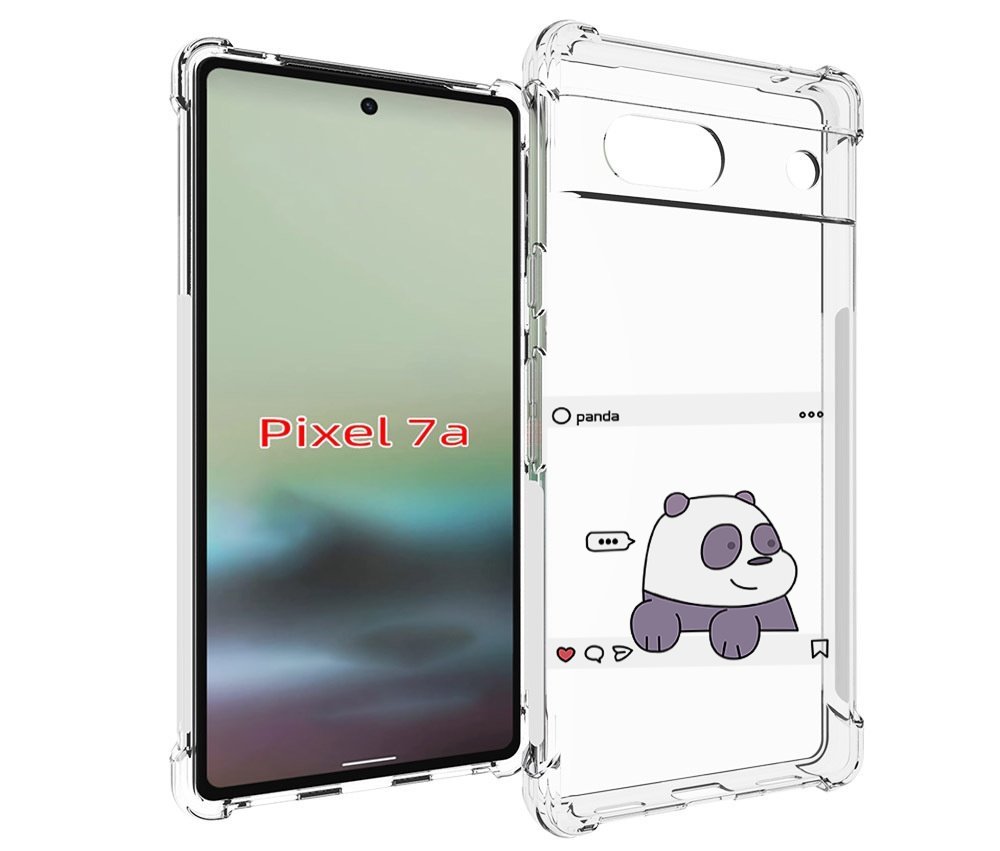 

Чехол MyPads пандочка-фотка для Google Pixel 7A, Tocco
